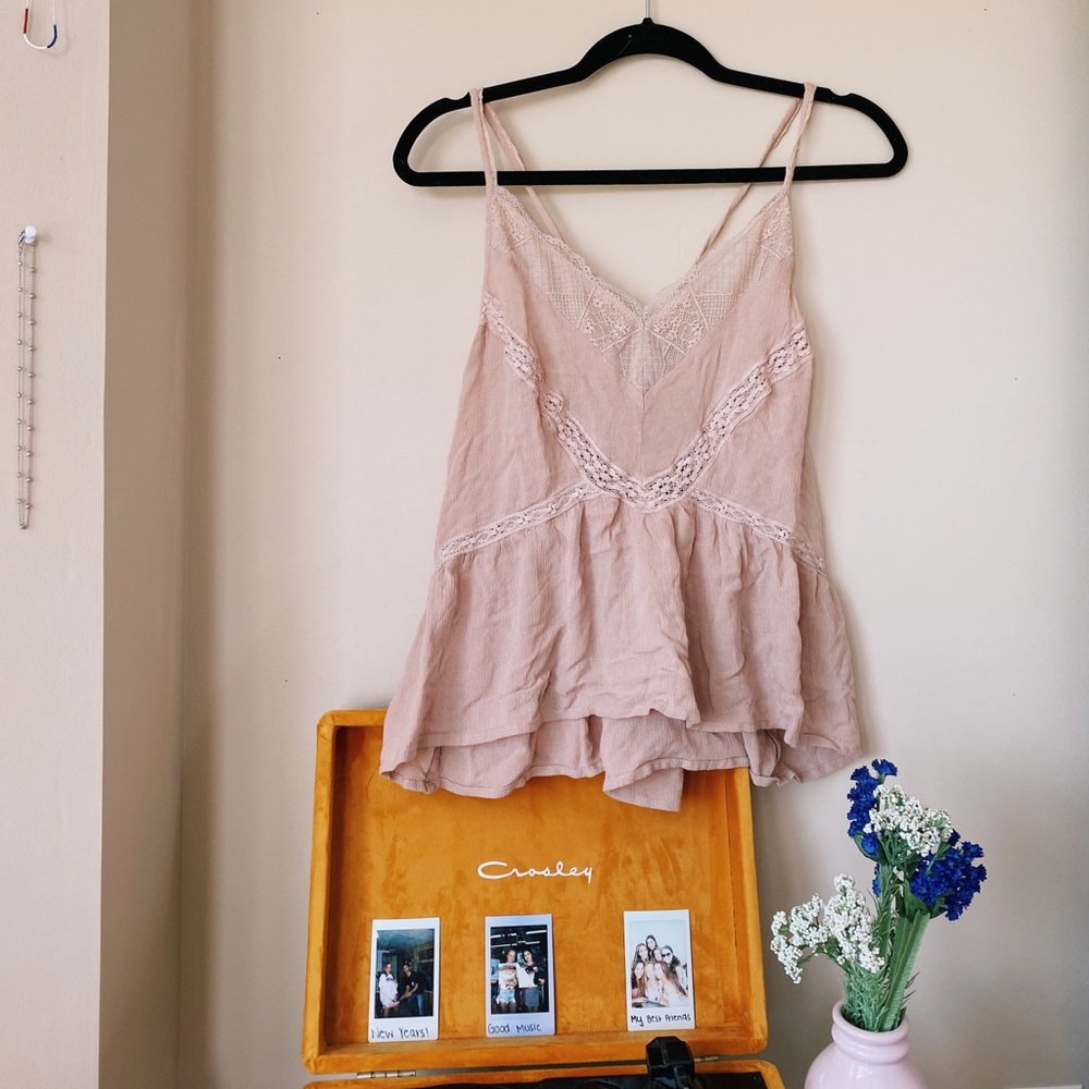 American Eagles Light Pink Tank Top
